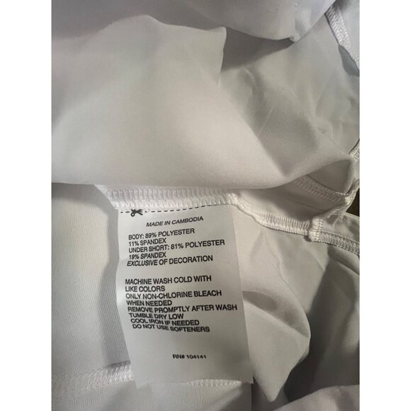 Womens DSG Pure White Mid-Rise Stride Skort -‎ X Large - Picture 8 of 9